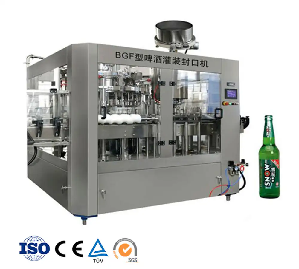 3000 BPH glass bottle beer filling machine BCGF14-12-6