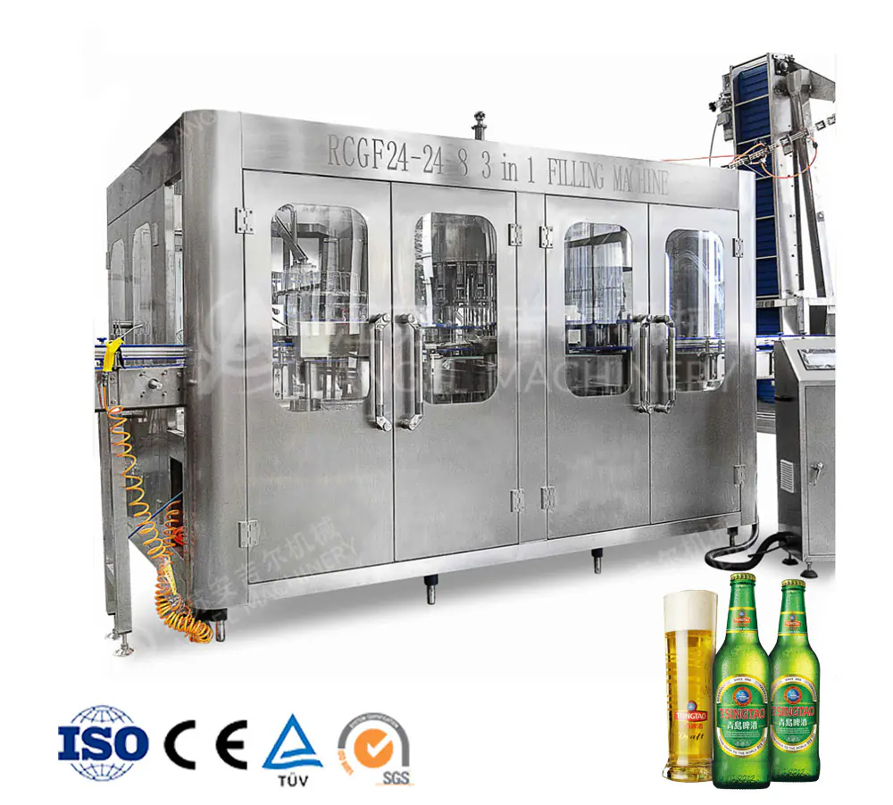 5000 BPH glass bottle beer bottling machine BCGF18-18-6