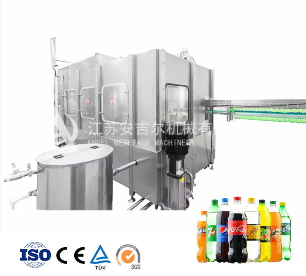 DCGF24-24-6 soda bottling machine for 6000 bottles per hour