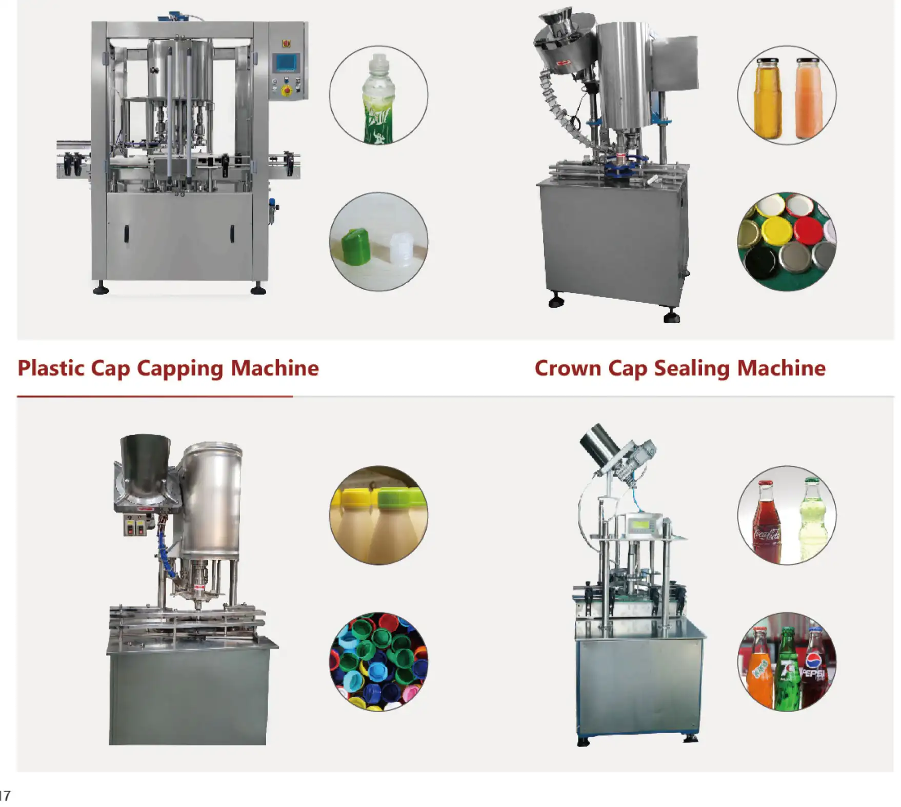 Capping and sealing machines