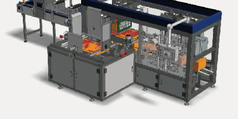 Carton forming, packing and sealing machine
