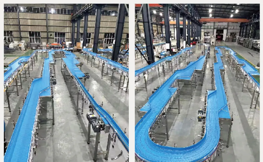 Belt chain conveyors