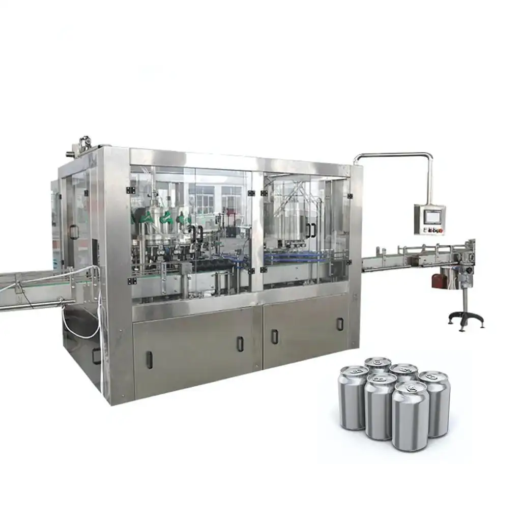 Isobaric can filling and seaming machine for beer
