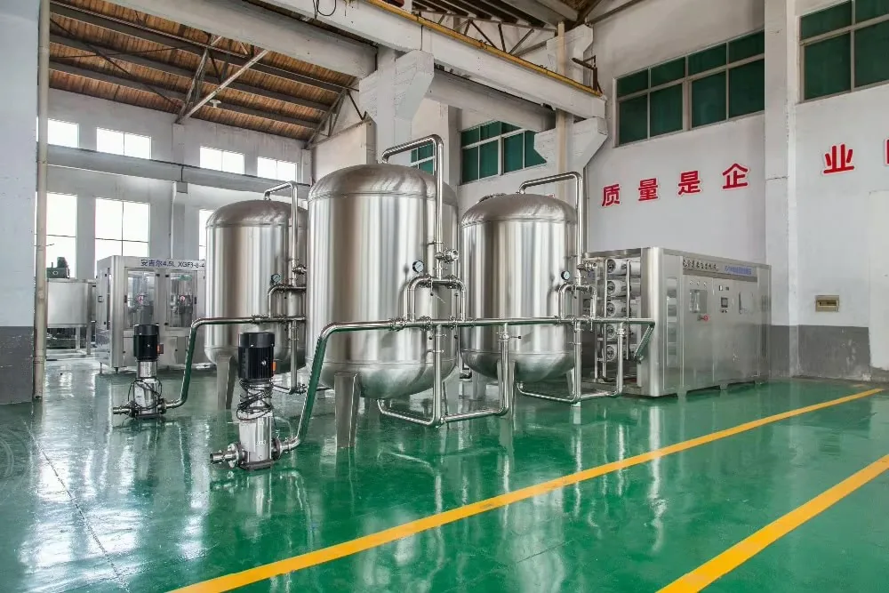 Water treatment system with sand, carbon and RO stages