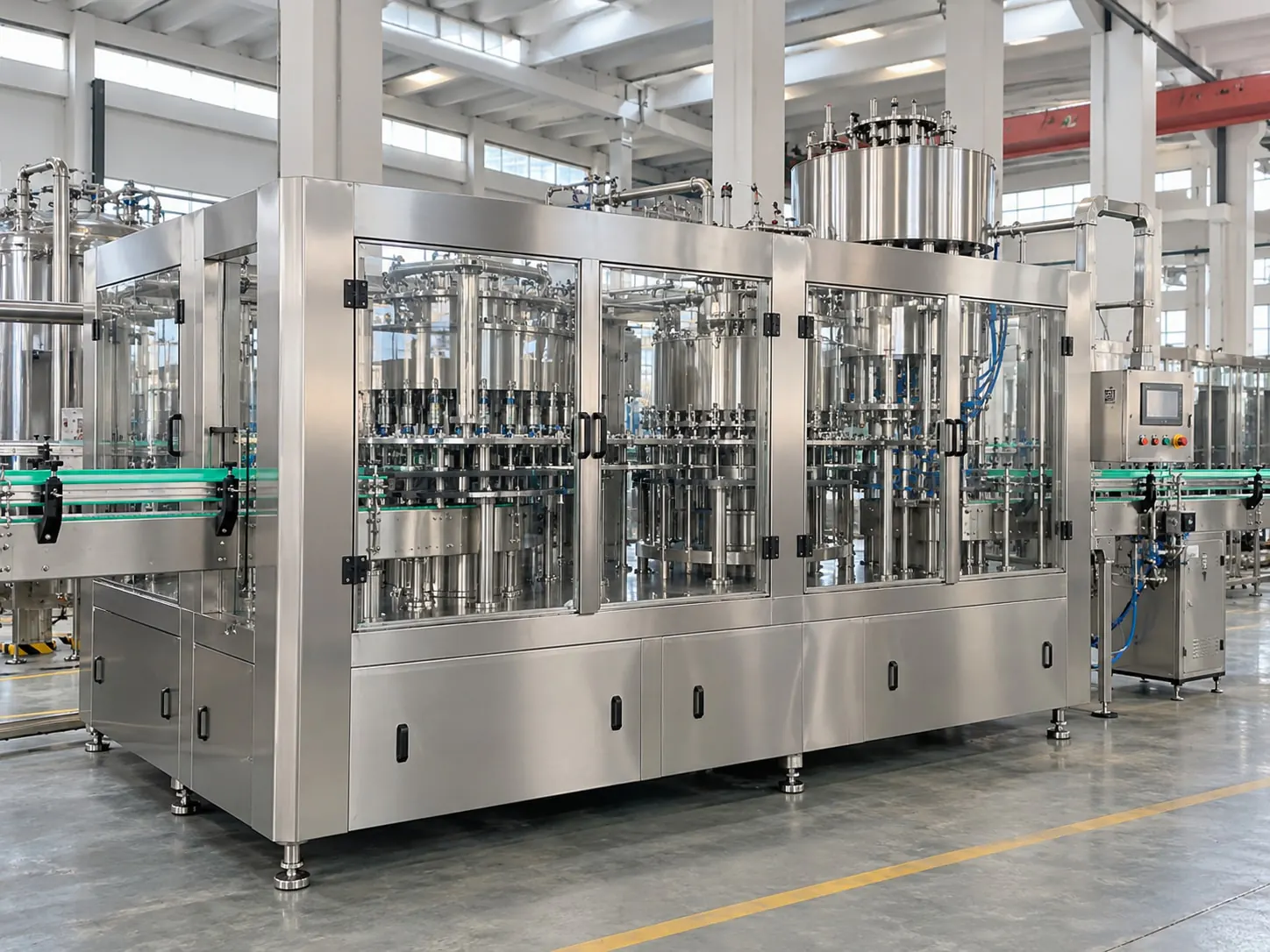 PET bottle carbonated drink filling machine in the Angel workshop