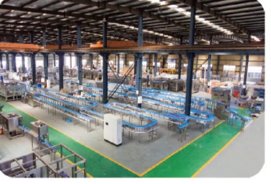 Complete bottling lines in the Angel Machine workshop