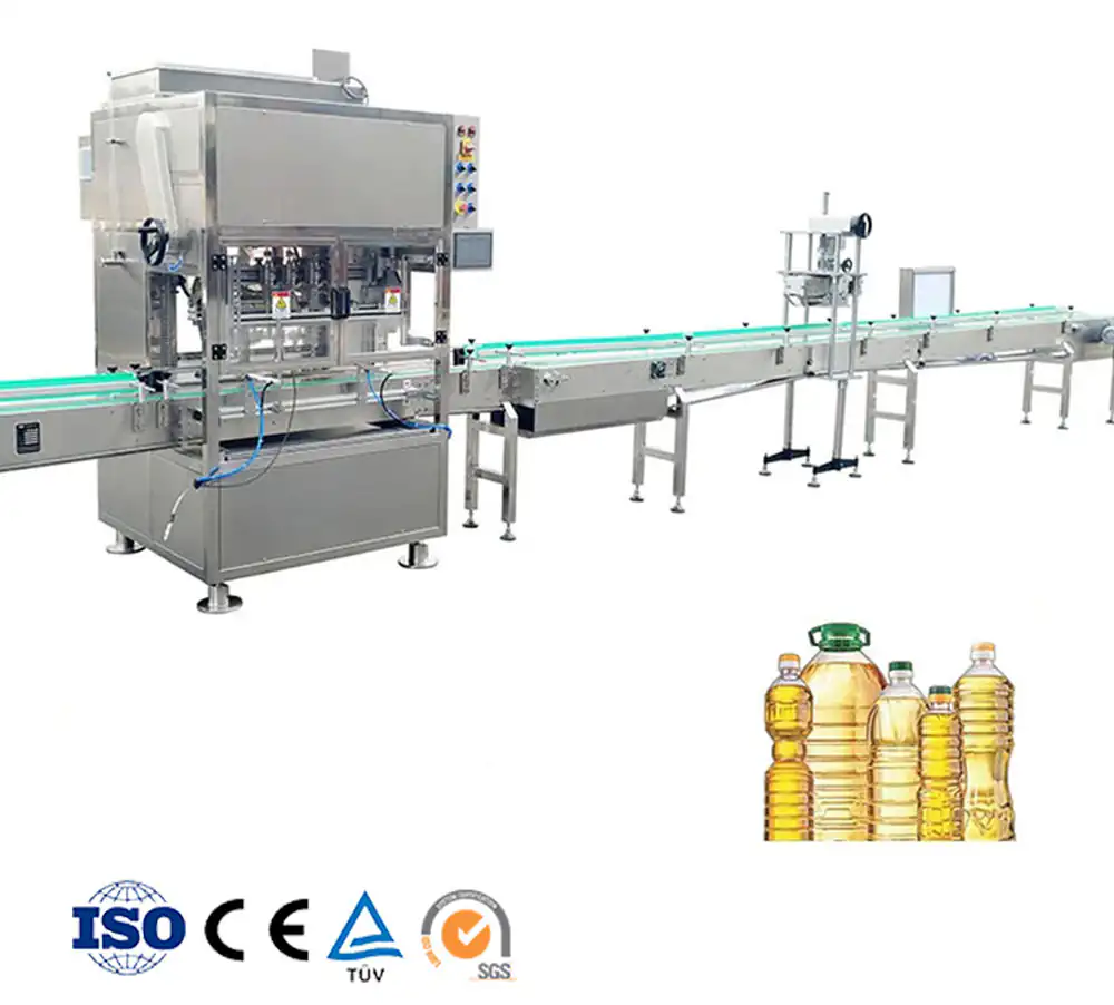 Servo piston edible oil filling machine