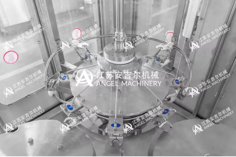 Glass bottle rinser of a beer filling machine